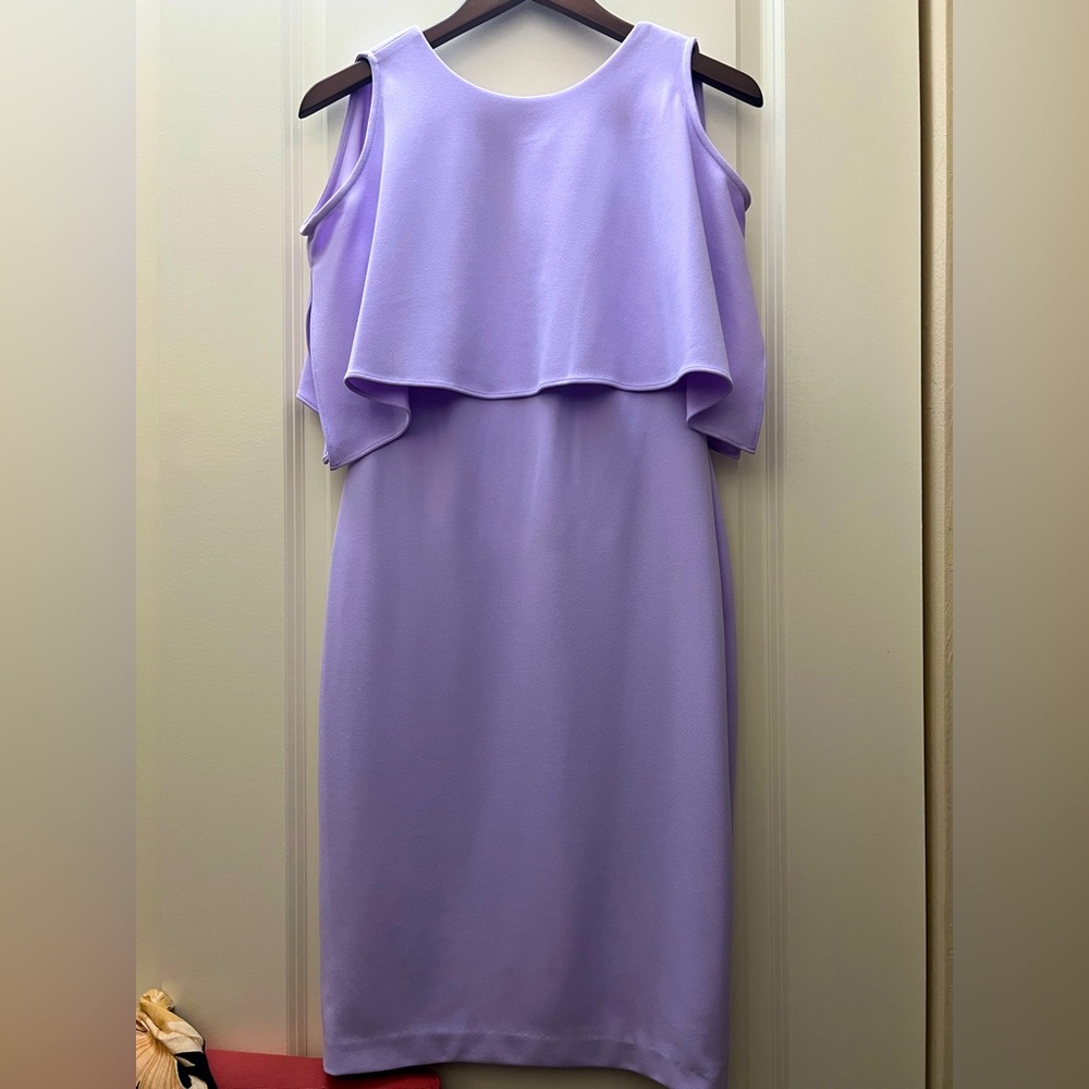 Calvin Klein Strapless Lavender Dress